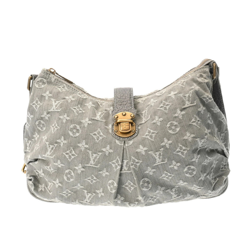 LOUIS VUITTON Monogram Denim Gris Shoulder Bag